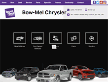 Tablet Screenshot of bow-melchrysler.com